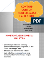 Contoh-Contoh Konflik Masa Lalu & Kini