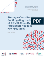Strategic Considerations For Mitigating The Impact of COVID-19 On Key-Population-Focused HIV Programs