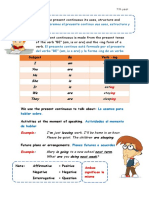 Hoy Revisaremos El Presente Continuo Sus Usos, Estructura y Ejemplos