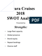 Tawara Cruises 2018 SWOT Analysis: Strengths