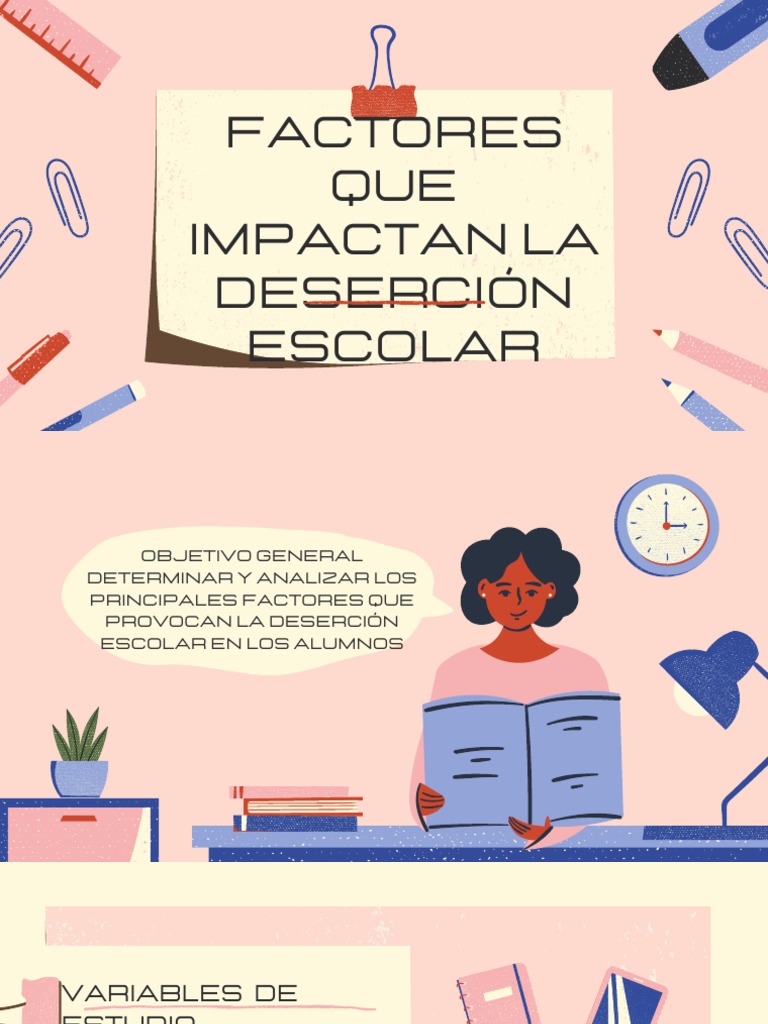 Factores de Deserción Escolar Analizados | PDF
