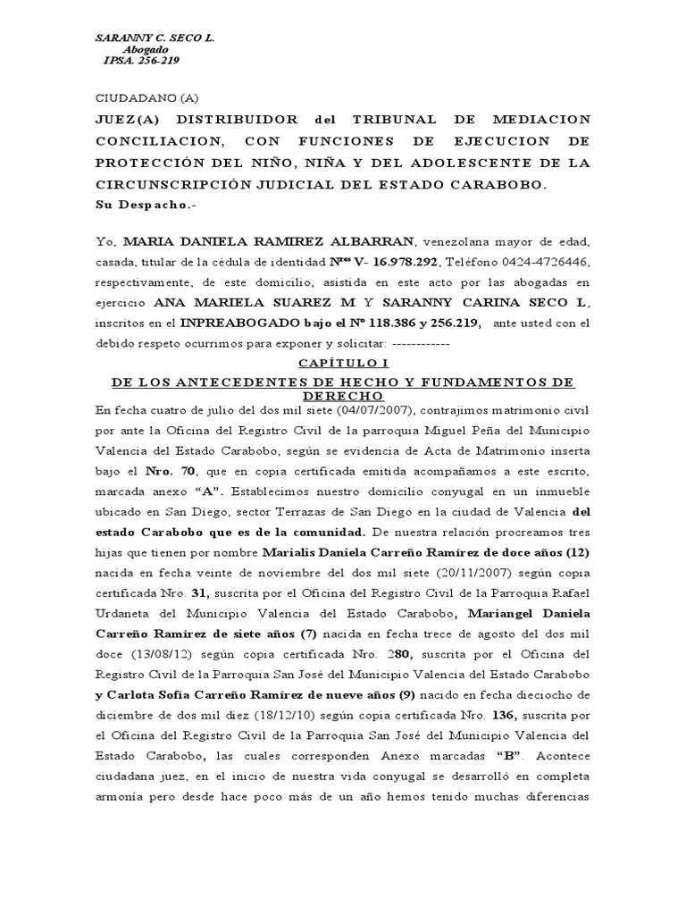 Divorcio Sentencia 693 Formato | PDF | Divorcio | Sentencia (ley)