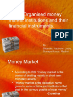 Indian Organised Money Market Institutions and Their Financial