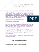 Peças Mais Cobradas em Direito Civil 2 Fase OAB