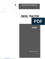 Yanmar Diesel Tractor EF494T Operator's Manual