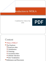 An Introduction To WEKA: Contributed by Yizhou Sun 2008