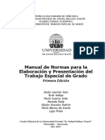 Manual de Normas para la Elaboración y Presentación del Trabajo Especial de Grado (1)