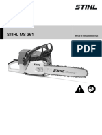 Manual Motosserra ms361 40cm 1636rs Stihl