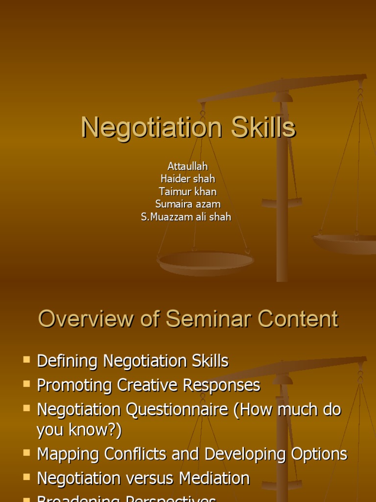 Negotiation Skills02.04.06 | PDF | Negotiation | Conflict Resolution