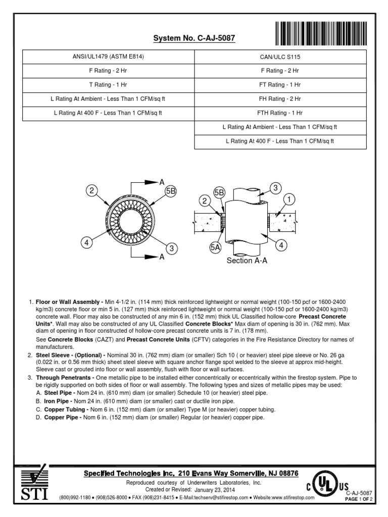 Lci 305 Firestop Sealant informacionpublica.svet.gob.gt