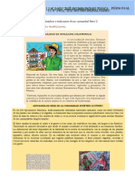 Actividad - Personal Social (Costumbres y Tradiciones II)