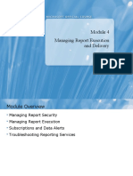Managing Report Execution and Delivery
