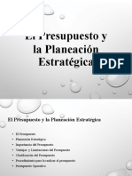 El Presupuesto y La Planeación Estratégica