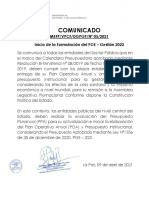 Comunicado N°5 INICIO FORM PGE 2022