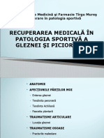 1. Recuperare medical  în patologia sportiv  a  piciorului