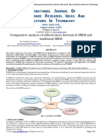 Comparative Analysis of Effectiveness Between E-HRM and Traditional HRM