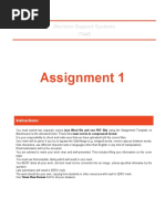 Assignment 1: Decision Support Systems IT445