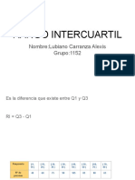 Alexis Lubiano - Ejercicios de Medidas de Posición