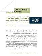 The Strategic Corporal: Education, Training and Doctrine