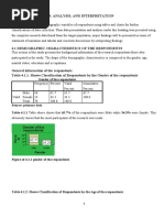 Chapter Four Data Presentation, Analysis, and Interpretation