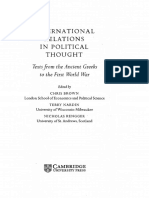 Brown - Nardin - International Relations in Political Thought - Introduccion - Pag 1 A 12