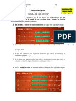 Regla de los signos