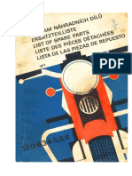 Parts Manual Jawa 350-634 5,6,8 (1977)