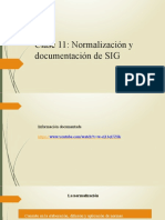Clase 11. Normalización y Documentación Del SIG