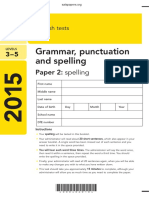 2015 KS2 L3-5 EnglishGPS Paper2 Spelling PDFA