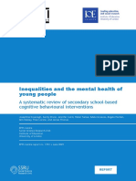Inequalities and Mental Health Report