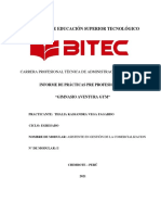 Informe Prácticas Pre Profesionales Bitec 2 Thalia