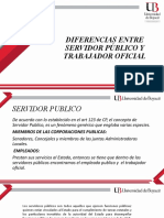 Diapositivas Servidores Publicos - Trabajadores Oficiales