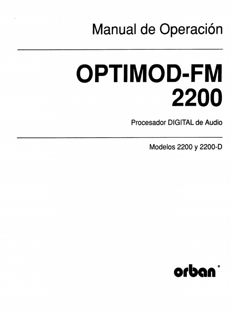 2200 Manual Espanol | PDF