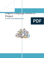 English Language Research Project