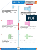 5.23 - Dikdörtgenler Prizmasının Yüzey Alanı Testi