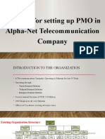 Proposal For Setting Up PMO in Alpha-Net Telecommunication Company