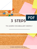 3 Steps To Learn Vocabulary Deeply