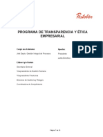 Programa de Transparencia y Etica Empresarial - Ejemplo Postobon