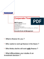Corporate Finance MIB 2008