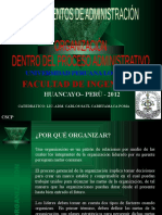 Fundadm - Fiupla - Organización Dentro Del Proc Admvo -2012-II