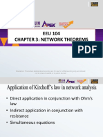 EEU 104 Chapter 3: Network Theorems