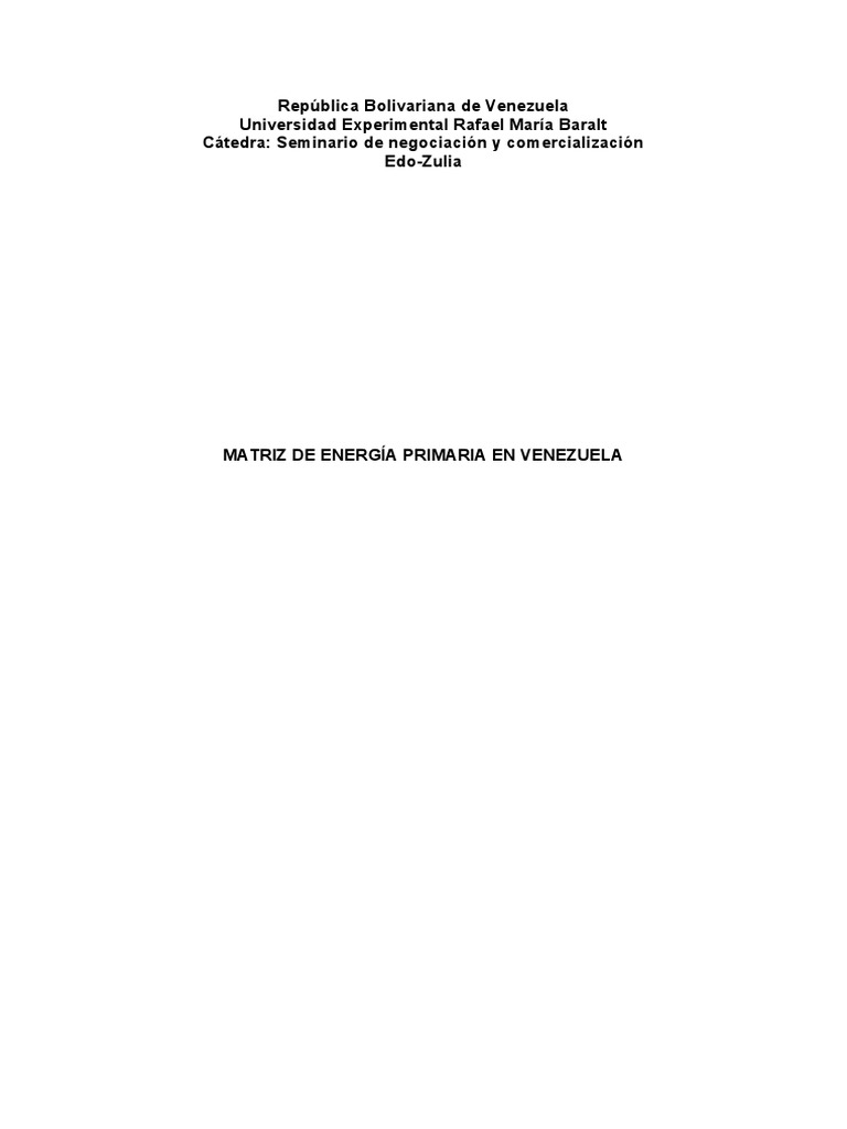 Reservas de Gas Natural en Venezuela | PDF | Gas natural | Depósito de ...