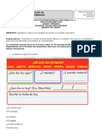 GUÍA DE MEDIDAS DE TIEMPO 3ro