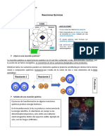 Guía Trabajo - 2do Medio - Reacciones Químicas