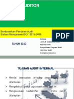 Audit Internal Based On ISO 19011 - 2018