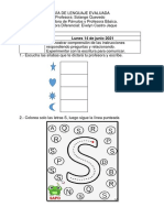 1° B. Guía de Lenguaje Letra S