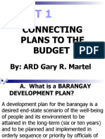 Connecting Plans to the Budget