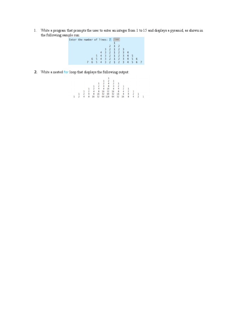 Integer Pyramid Program Guide | PDF | Computers | Technology & Engineering
