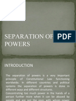 Separation of Power