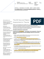 The 60 Second Patient Assessment in Trauma EMRA